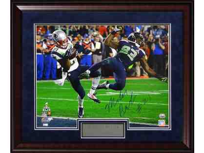 Malcolm Butler Autographed Picture "Game-Winning Interception" 20x24 Framed & Matted