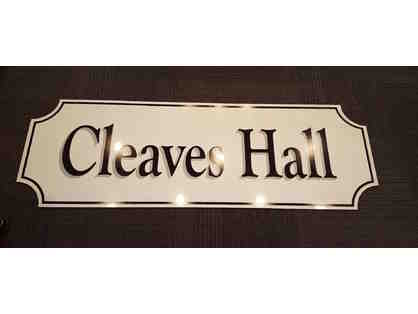 Cleaves Hall Building Sign