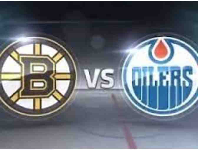 Two Premium Club Tickets to the Boston Bruins vs. Edmonton Oilers 1/5/17!
