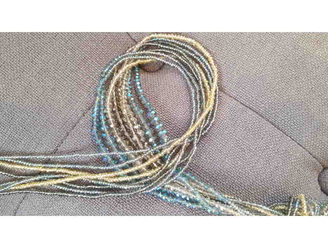 Beaded Tri-Color Necklace