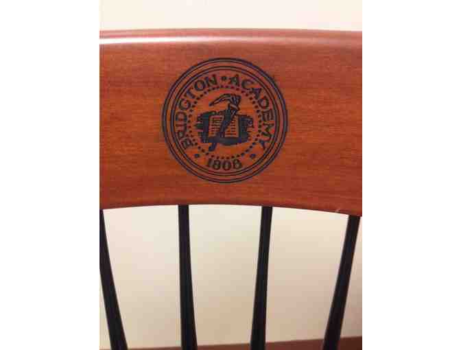 Bridgton Academy Seal Wooden Chair