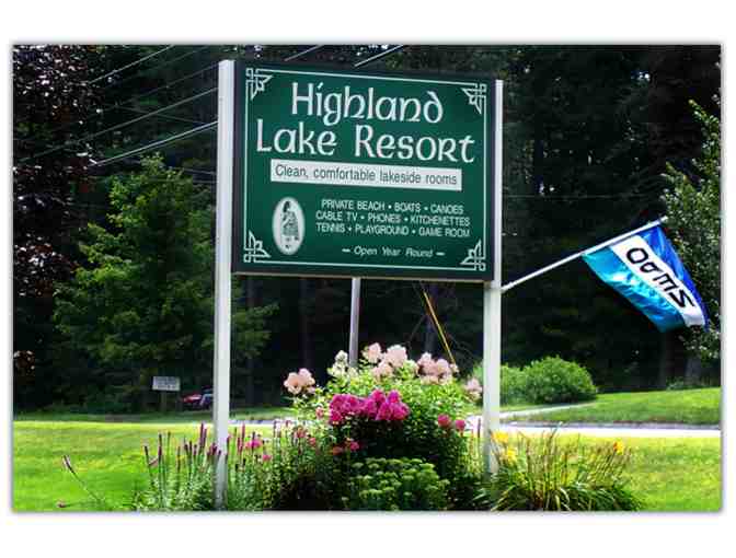 Gift Certificate for Two Night Stay Midweek Stay at Highland Lake Resort, Bridgton, Maine