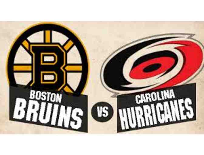 2 Tickets to the Bruins vs. Carolina Hurricanes 1/6/18 in The Cross Insurance Boardroom