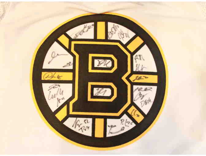 Team Autographed Boston Bruins Jersey - Bergeron, Krug, Marchand, Chara, Kuraly and More!