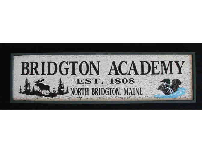 'Bridgton Academy' Antique-Look Sign