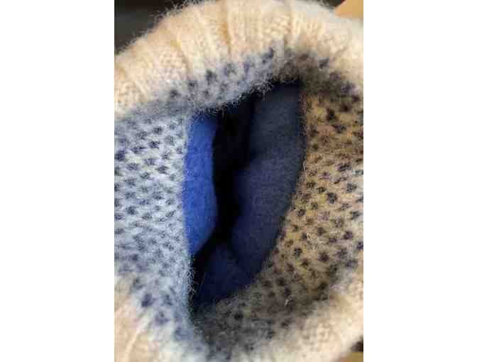 Handmade Fleece-Lined Wool Mittens