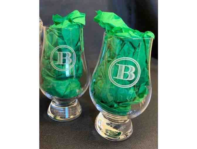 Kentucky Bourbon Gift Basket with Handmade Bridgton Coasters