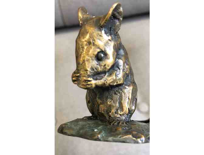'Nibbles' the Mouse Statue by Bronze Artist Forest Hart