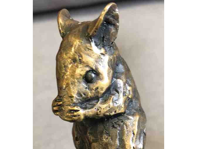 'Nibbles' the Mouse Statue by Bronze Artist Forest Hart
