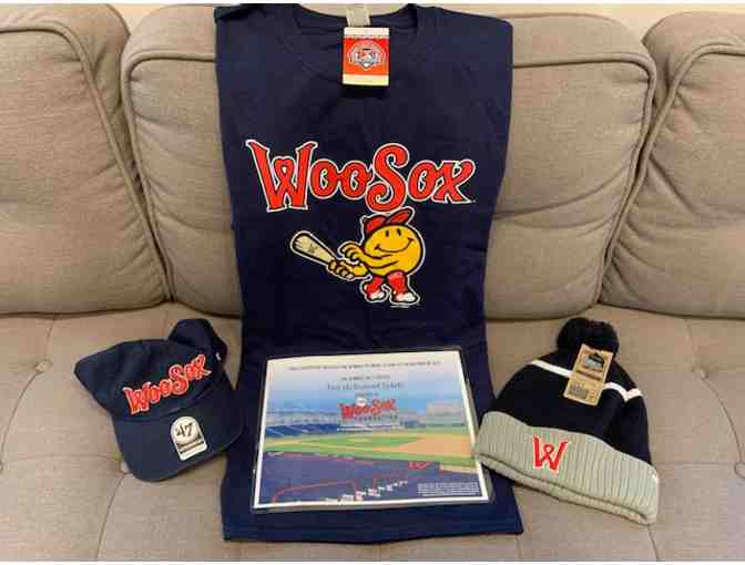 Woo Sox Gift Pack: T-shirt, Baseball Cap, Beanie, and Four 2021 Game Tickets