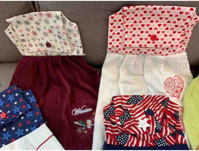 Set of Ten Oven Door Towels for All Seasons and Holidays