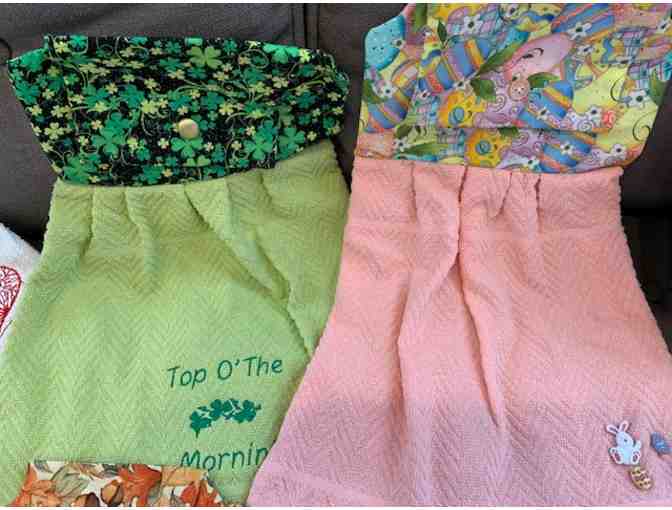 Set of Ten Oven Door Towels for All Seasons and Holidays