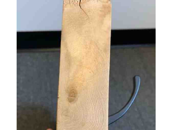 Rustic Cedar Wall Rack with Four Hooks