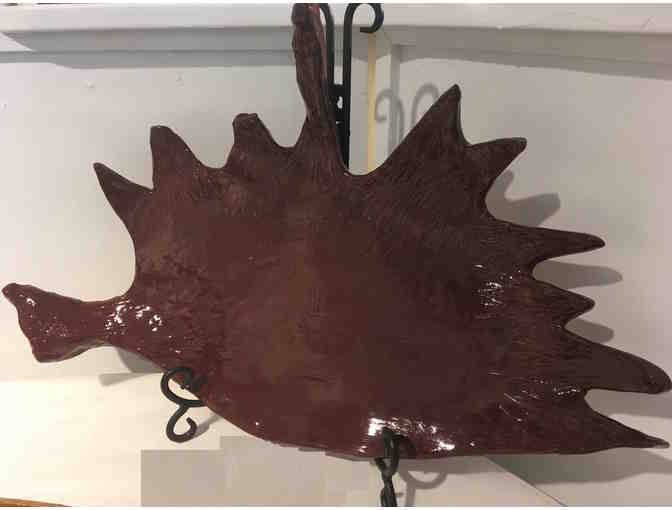 Handcrafted Ceramic Moose Antler Platter