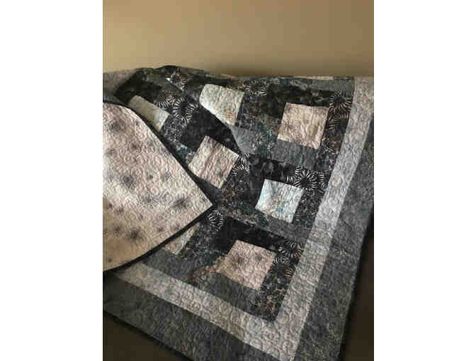 Beautiful Homemade Lap Quilt - 'Winter Solstice'