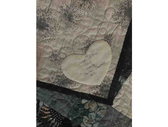 Beautiful Homemade Lap Quilt - 'Winter Solstice'