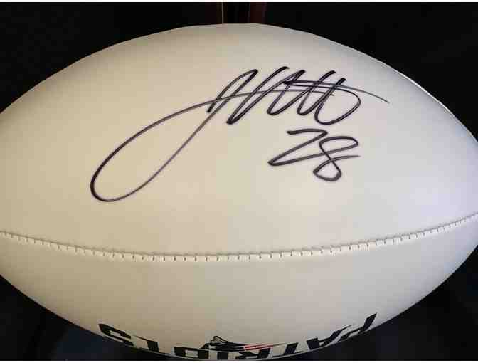 New England Patriots James White Autographed Football