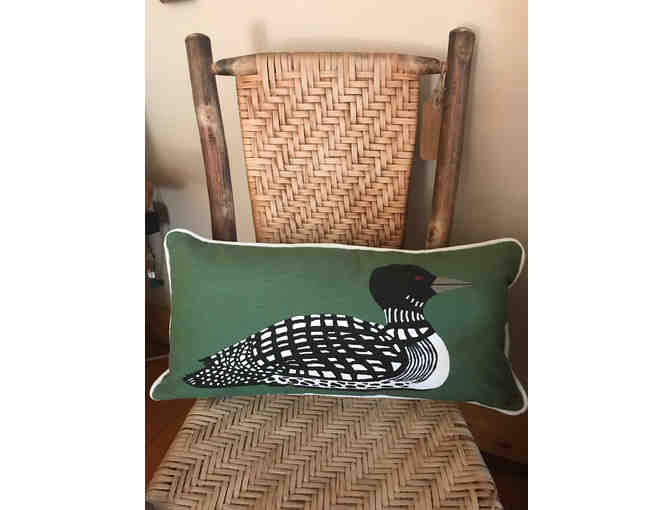 Cozy Printed Loon Pillow
