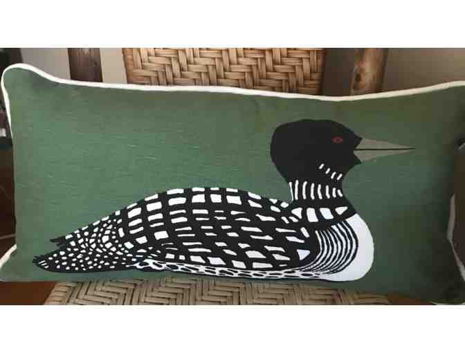 Cozy Printed Loon Pillow