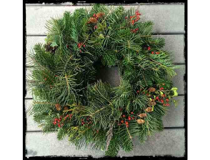 Custom-Made Holiday Wreath by Green Artisan Landscape Design