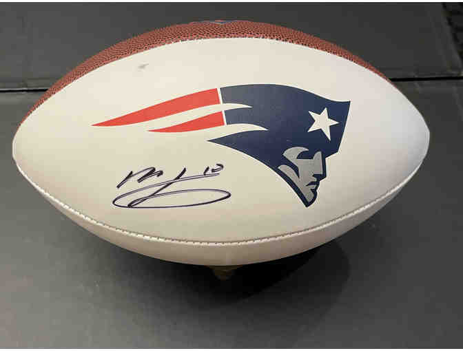 Autographed Mac Jones New England Patriots Football