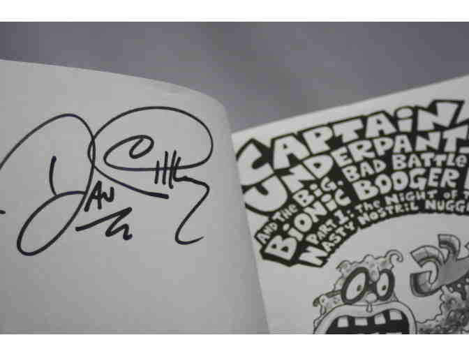 Captain Underpants and the Big, Bad Battle of the Bionic Booger Boy Part 1 - Signed Copy