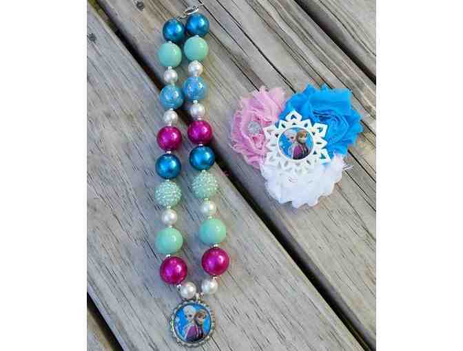 Frozen Chunky Necklace and Hair Accessory