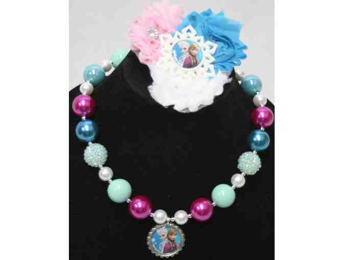 Frozen Chunky Necklace and Hair Accessory