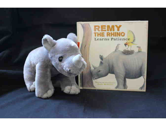 Wild Republic Rhino & Remy the Rhino Learns Patience Book