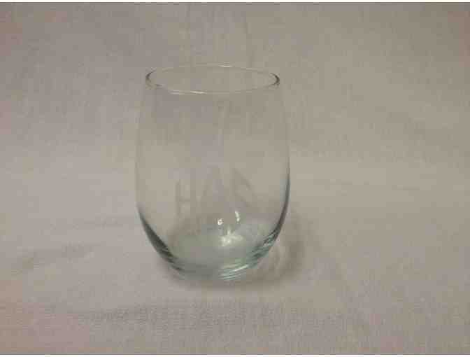 Charlotte's Web Gift Certificate for 4 Stemless Wine Glasses with Monogram