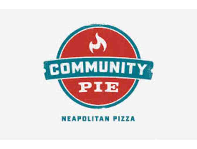 Community Pie Neapolitan Pizza- $25 gift card & adult medium t-shirt
