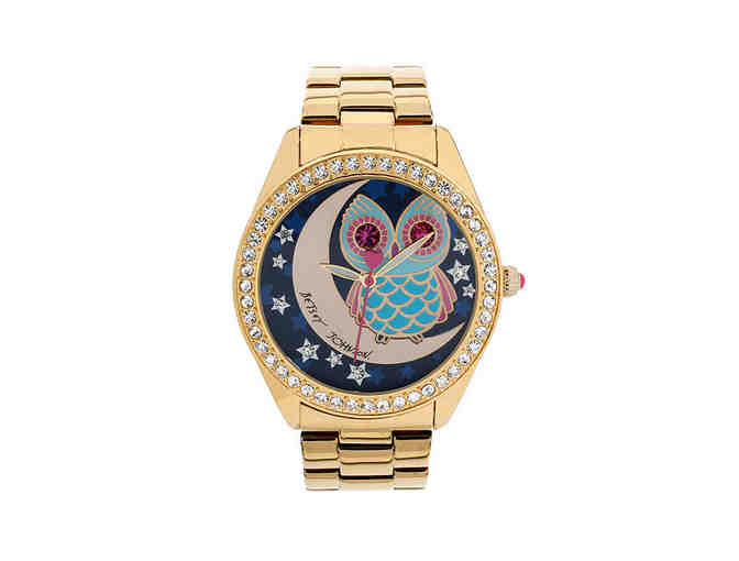 Betsey Johnson Designer Owl and Moon Watch