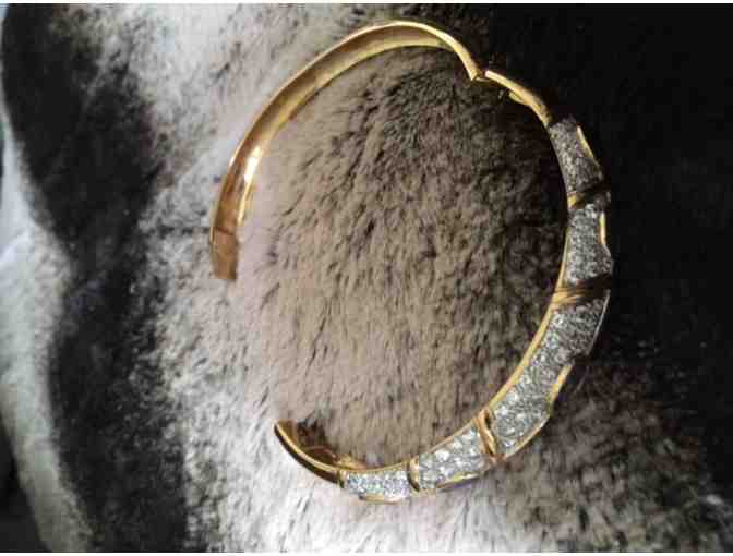 Diamond & Tanzanite Bracelet in 18K Yellow Gold - Photo 4