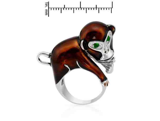 Monkey Ring in Rose Sterling Silver