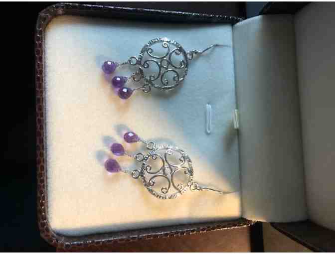 Stunning Amethyst Chandelier Earrings