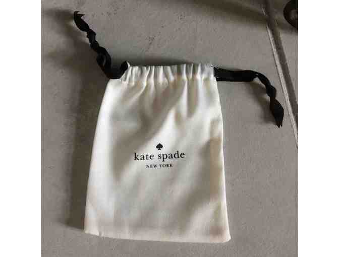 Kate Spade Designer Bow Bangle in Silver