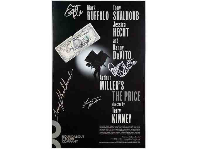 Mark Ruffalo-signed prop from The Price, and poster signed by the full company