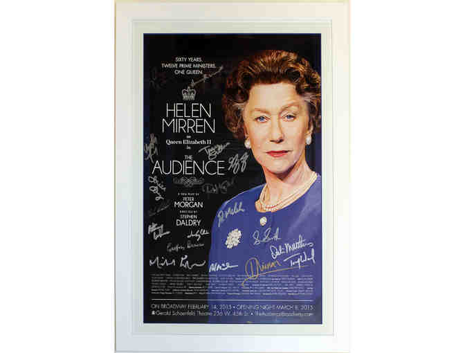 Framed poster from The Audience, signed by Helen Mirren