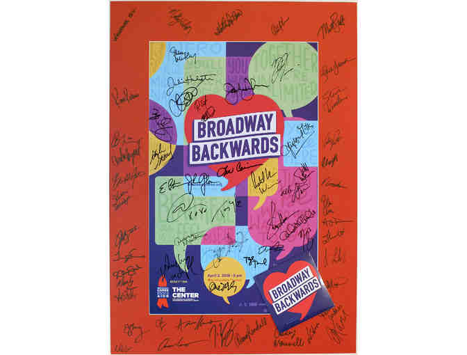 2018 Broadway Backwards signed poster and DVD