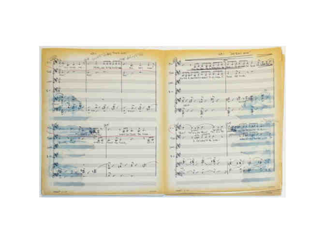 Stephen Sondheim-signed Sweeney Todd conductor score