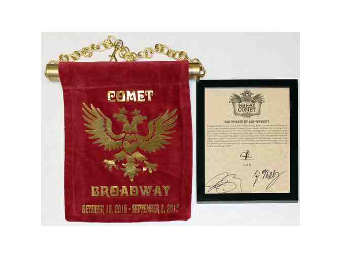 Drape from The Great Comet of 1812 and certificate of authenticity signed by Josh Groban - Photo 1