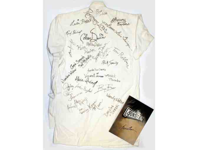 Glenn Close-signed 1994 Sunset Boulevard backstage robe and souvenir program