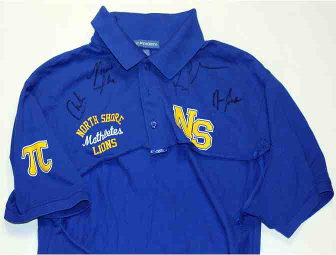 Signed 'Mathletes' polo shirt costume from Mean Girls