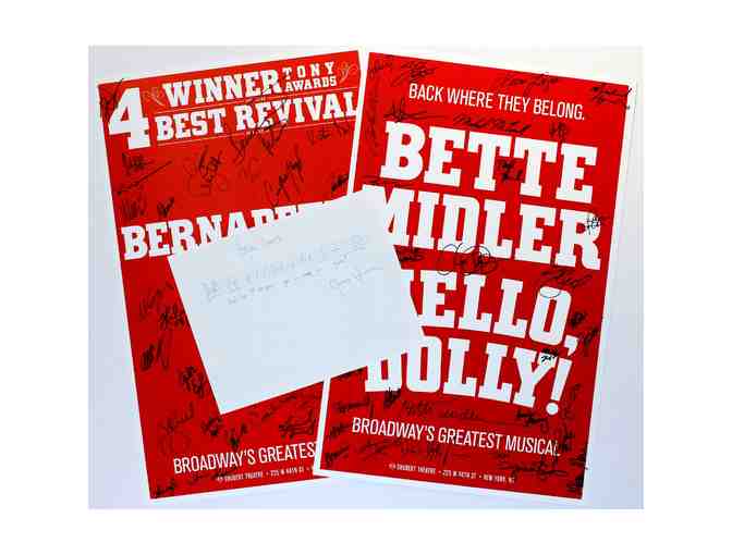 Musical Phrase "Hello, Dolly!" signed by Jerry Herman, plus posters signed by Bette Midler - Photo 1