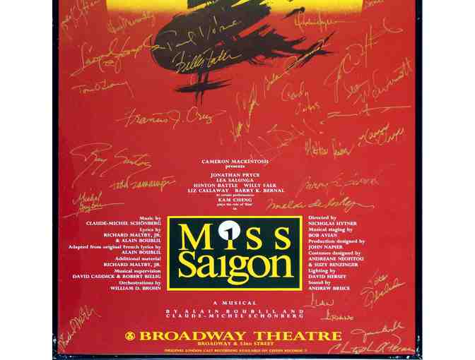 Lea Salonga-signed 1991 Miss Saigon poster