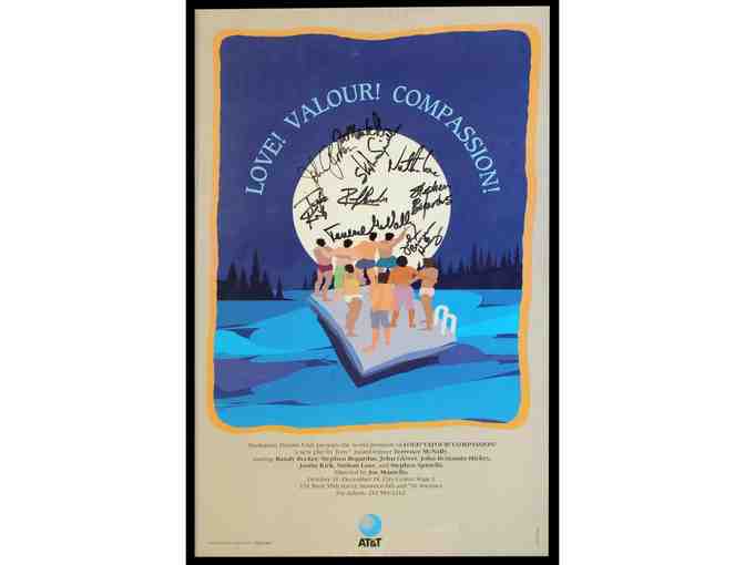Nathan Lane-signed Love! Valour! Compassion! Poster
