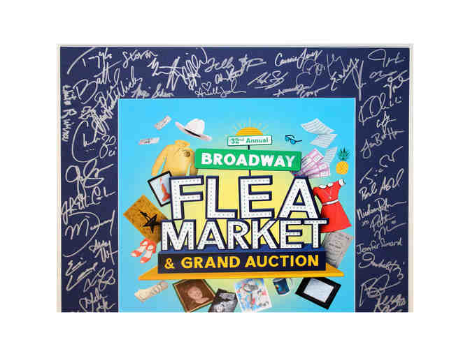 Signed 2018 Broadway Flea Market and Grand Auction poster