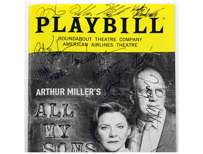 Signed All My Sons Opening Night Playbill