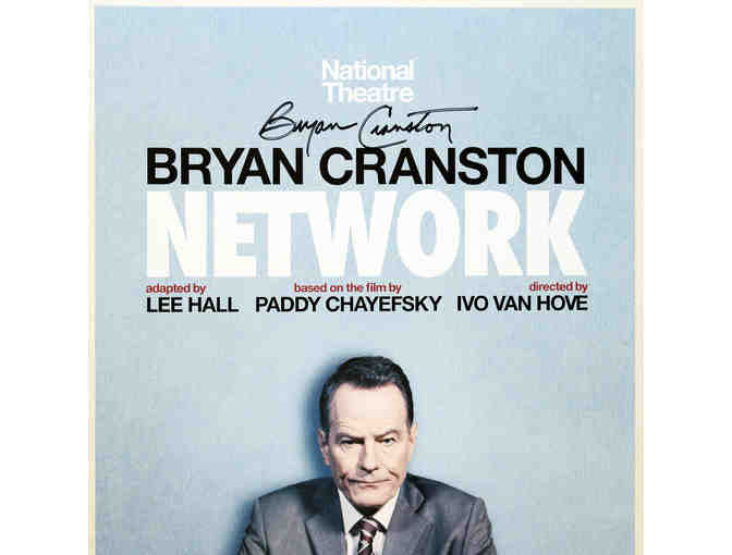 Bryan Cranston-signed Network poster
