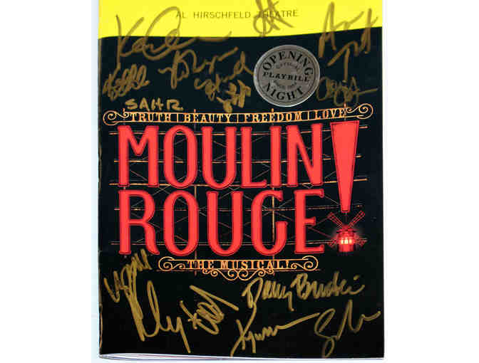 Signed Moulin Rouge! The Musical Opening Night Playbill